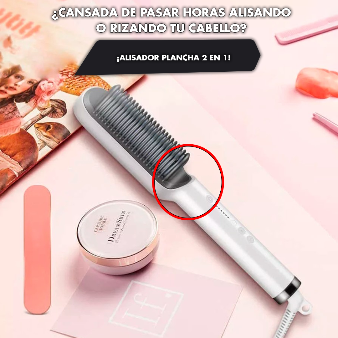 Cepillo Alisador de Iones 3 en 1