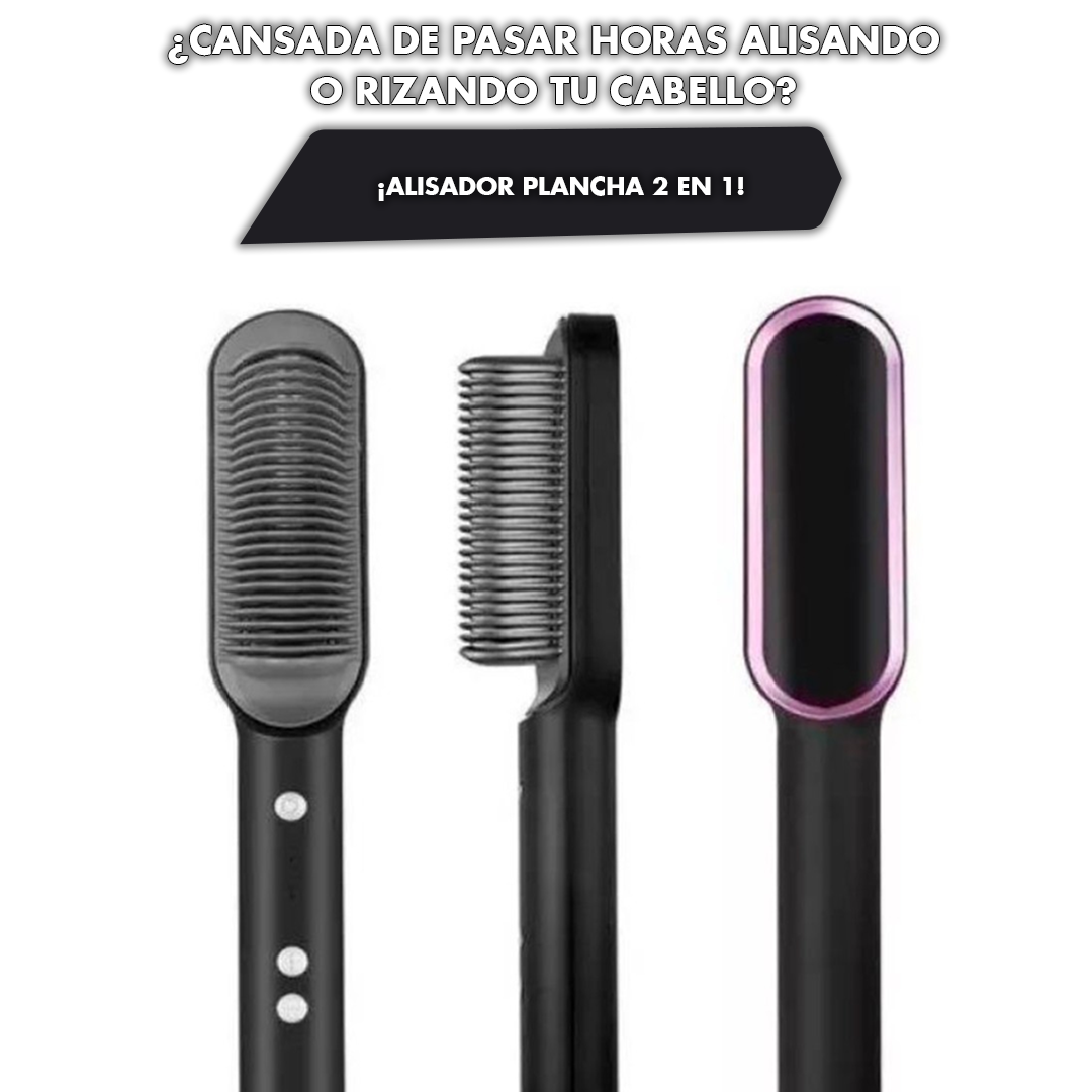 Cepillo Alisador de Iones 3 en 1