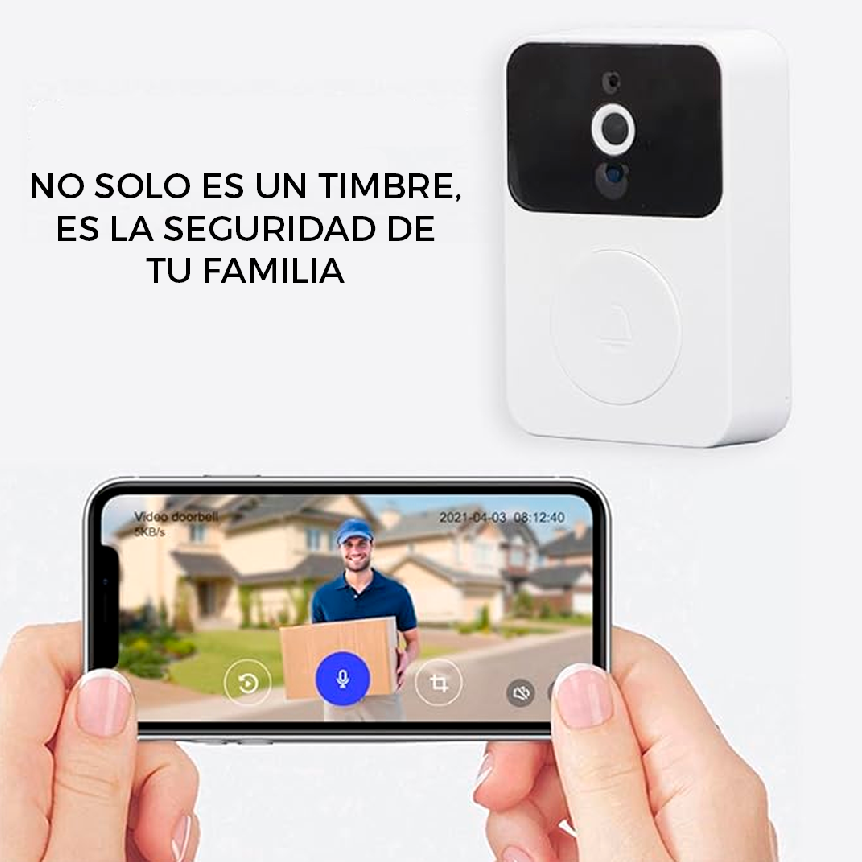 Timbre Inteligente con Cámara de Seguridad WiFI
